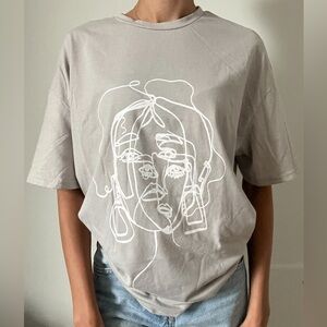 🔥Figure graphic drop shoulder tee. Oversized printed t-shirt